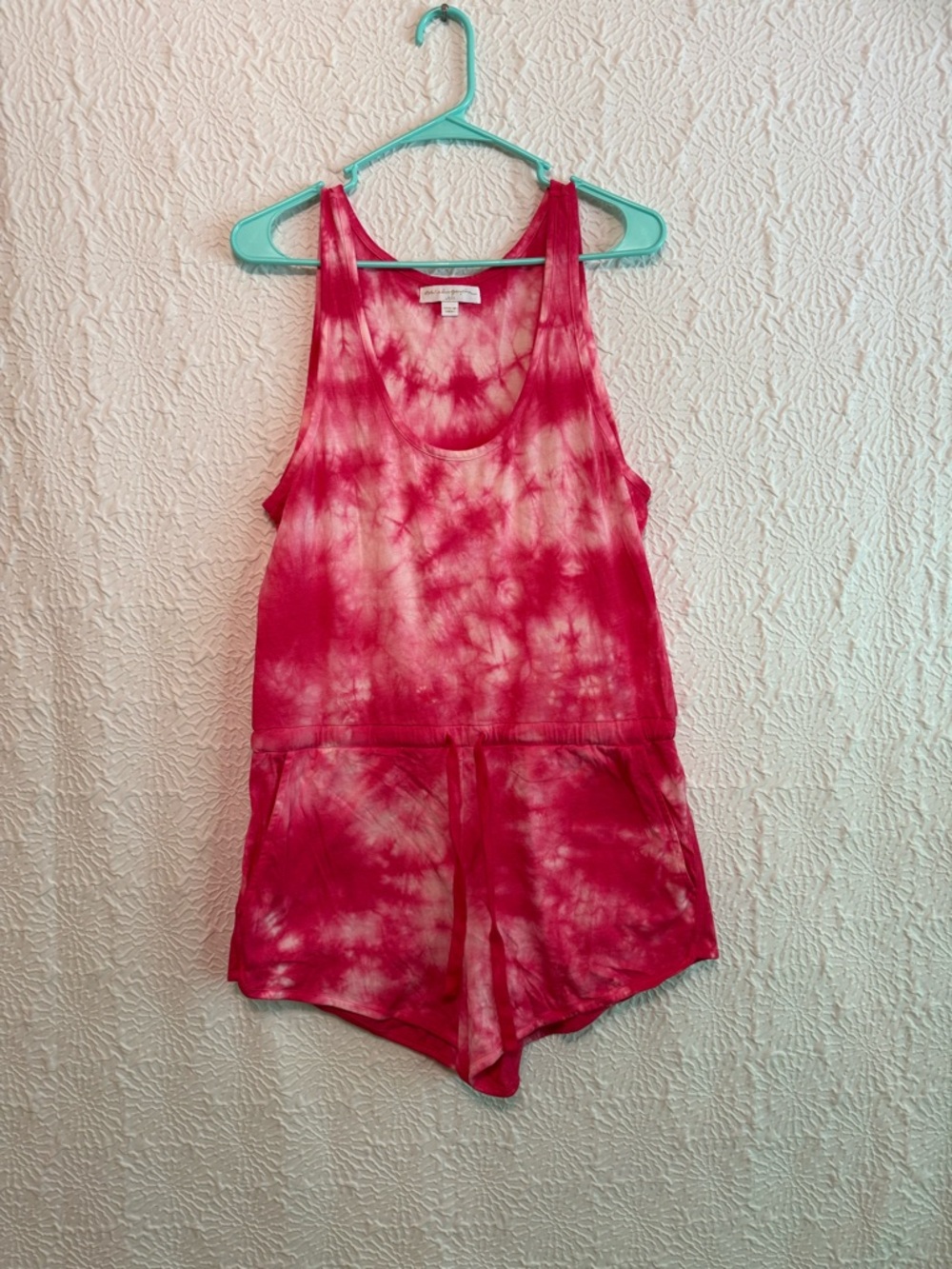 Spiritual Gangster Perfect Lounge Pink Tie-Dye Tank Romper